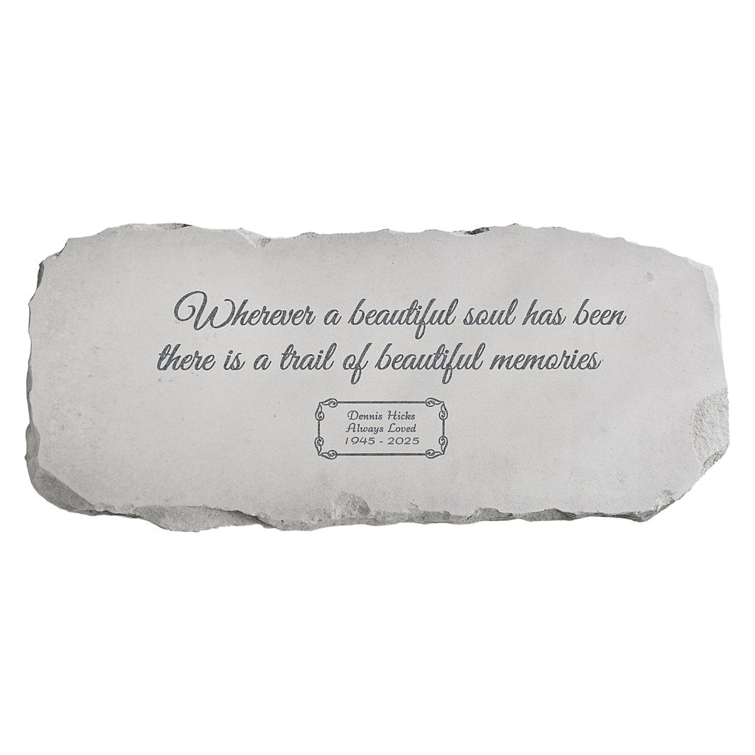 Beautiful Memories Sympathy Garden Bench
