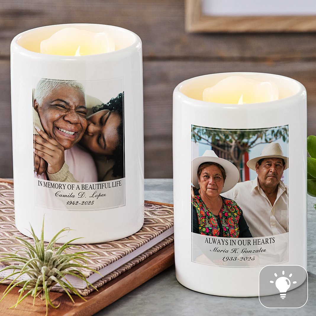 In Memory Of A Beautiful Life Photo LED Votive