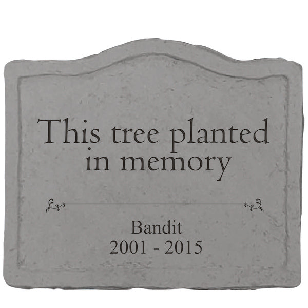 This Tree Is Planted In Memory Stone – Always In Mind Gifts
