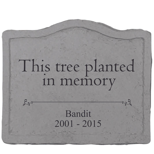 This Tree Is Planted In Memory Stone