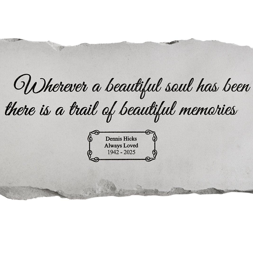 Beautiful Memories Sympathy Garden Bench