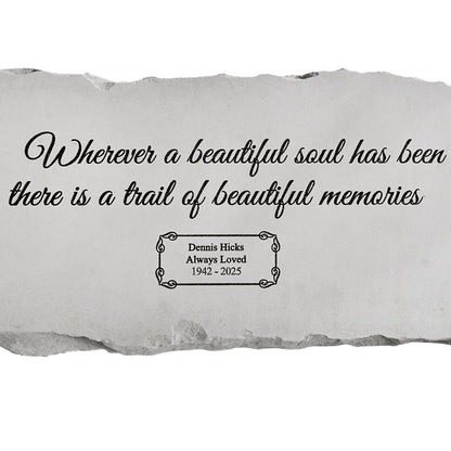 Beautiful Memories Sympathy Garden Bench