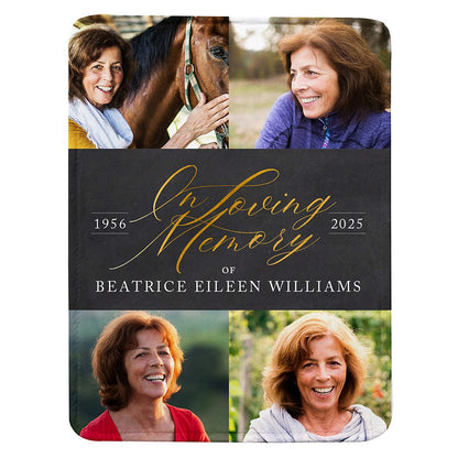 In Loving Memory Photo Plush Blanket