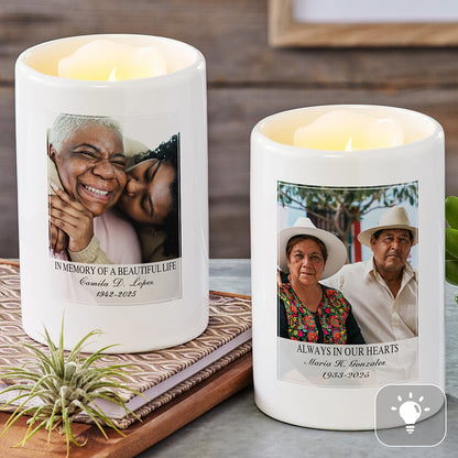 In Memory Of A Beautiful Life Photo LED Votive