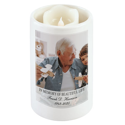 In Memory Of A Beautiful Life Photo LED Votive